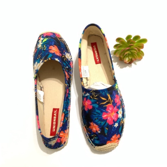 2xHP 💝Union bay Floral Hawaiian Espadrilles - Picture 3 of 6